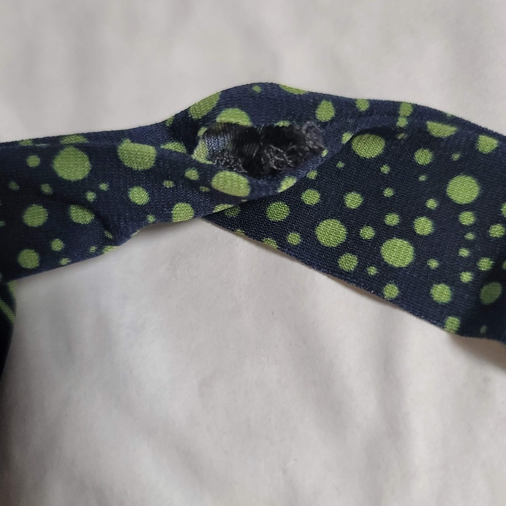 Perceptions New York Dress Womens M Blue Green Sleeveless Midi Tie‎ Waist Career - Picture 13 of 13